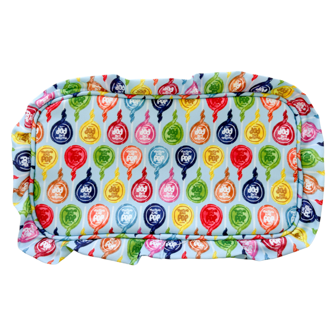 Blue Tootsie Pop Pattern Nylon Pouch Bag