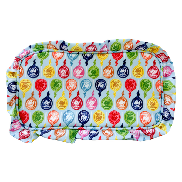 Blue Tootsie Pop Pattern Nylon Pouch Bag