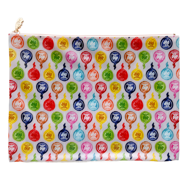 Pink Tootsie Pop Pattern PVC Project Bag