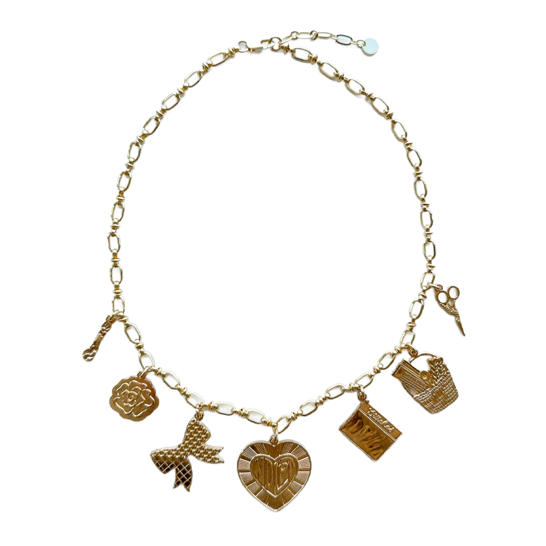 Needlepoint Charm Necklace