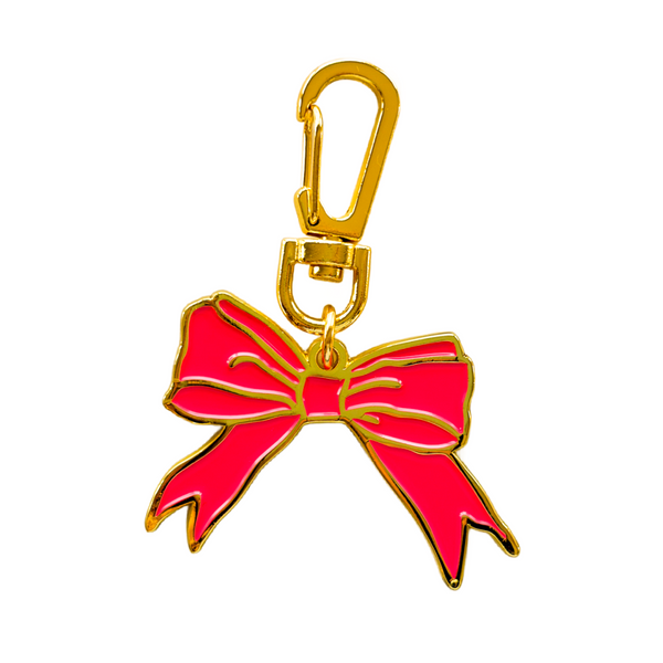 Eloise Bow Enamel Keychain