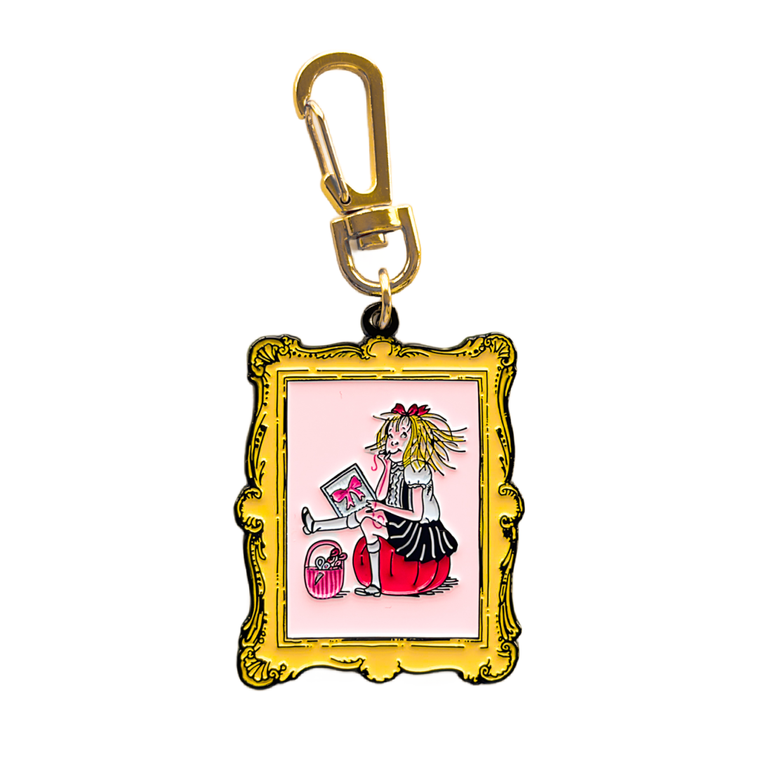 Eloise Stitching Enamel Keychain