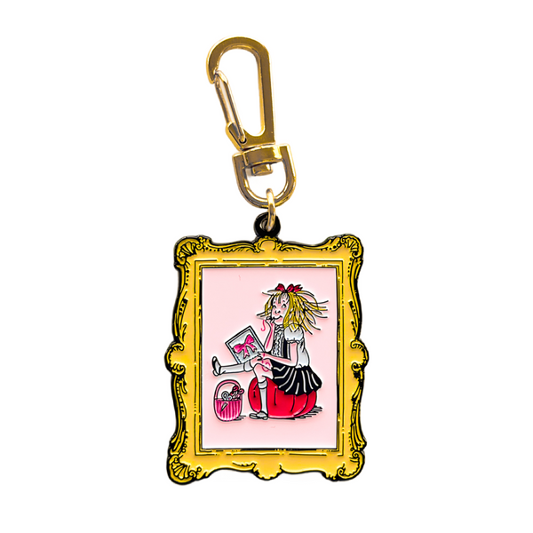 Eloise Stitching Enamel Keychain