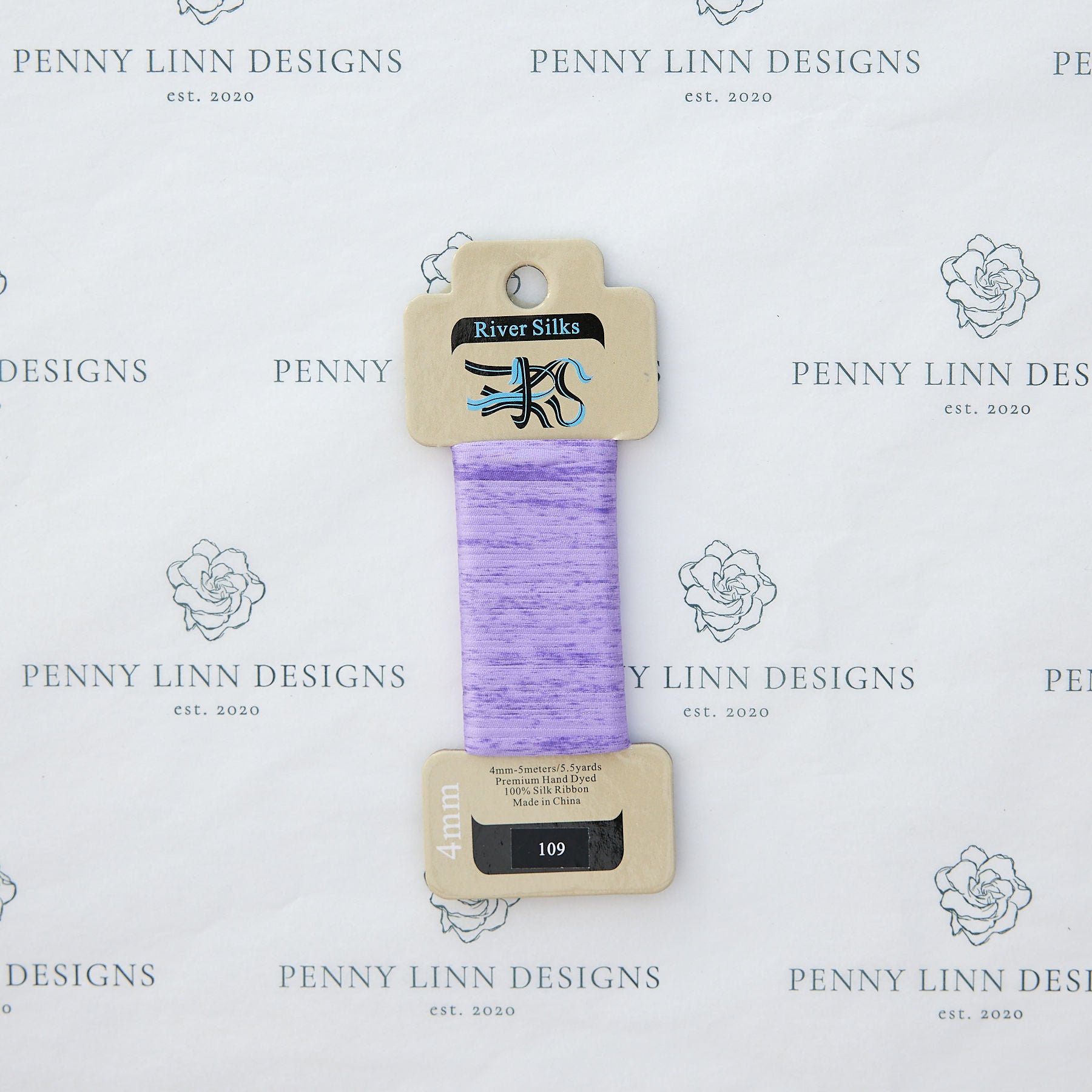 River Silk 109 Overdyed Viola 4mm