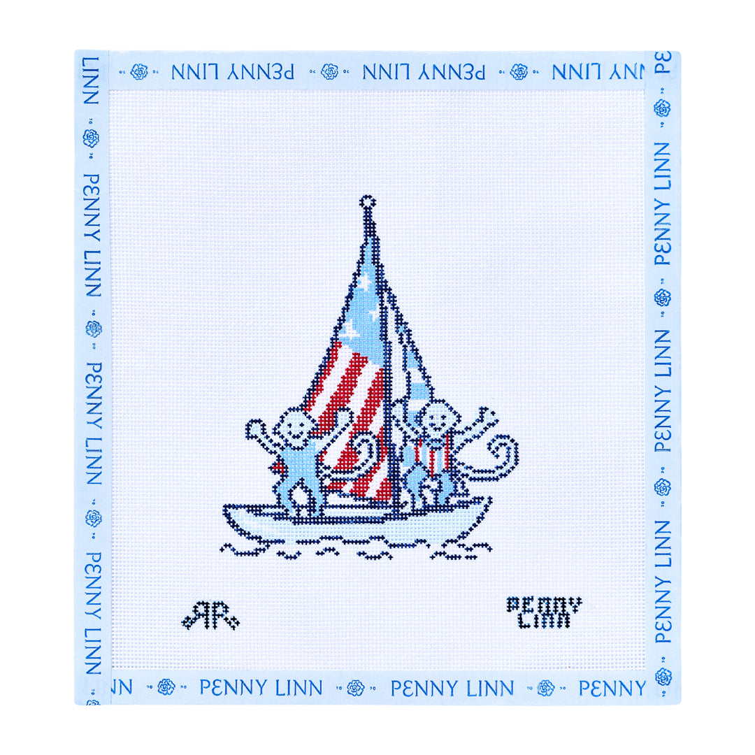 Flag Boat Monkey