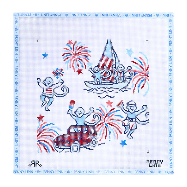 Star Spangled Banner Monkey Print