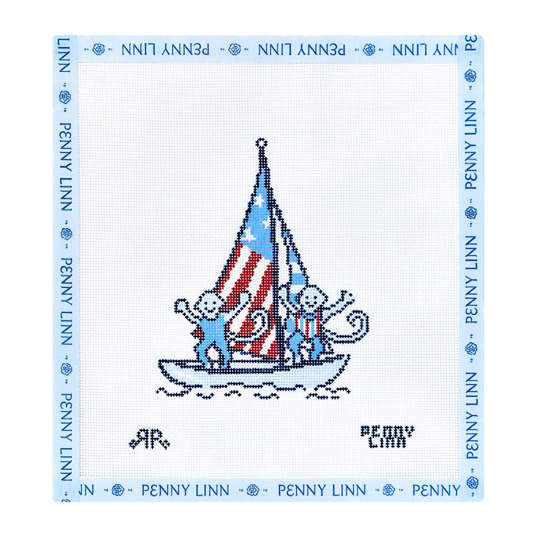 Flag Boat Monkey