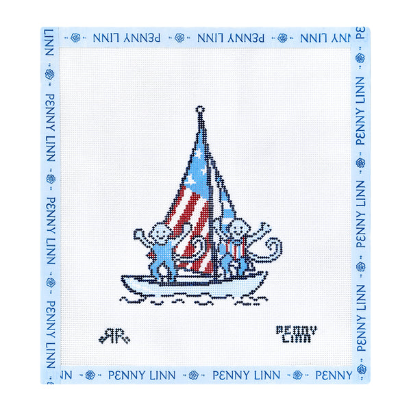 Flag Boat Monkey