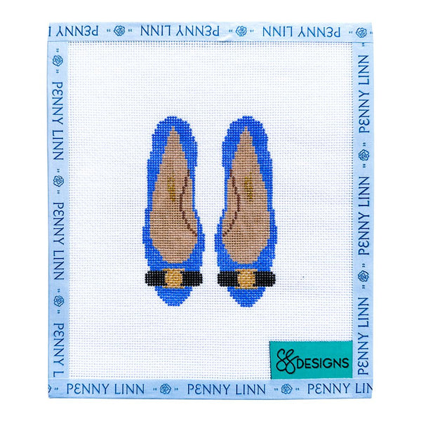 Blue Designer Flats