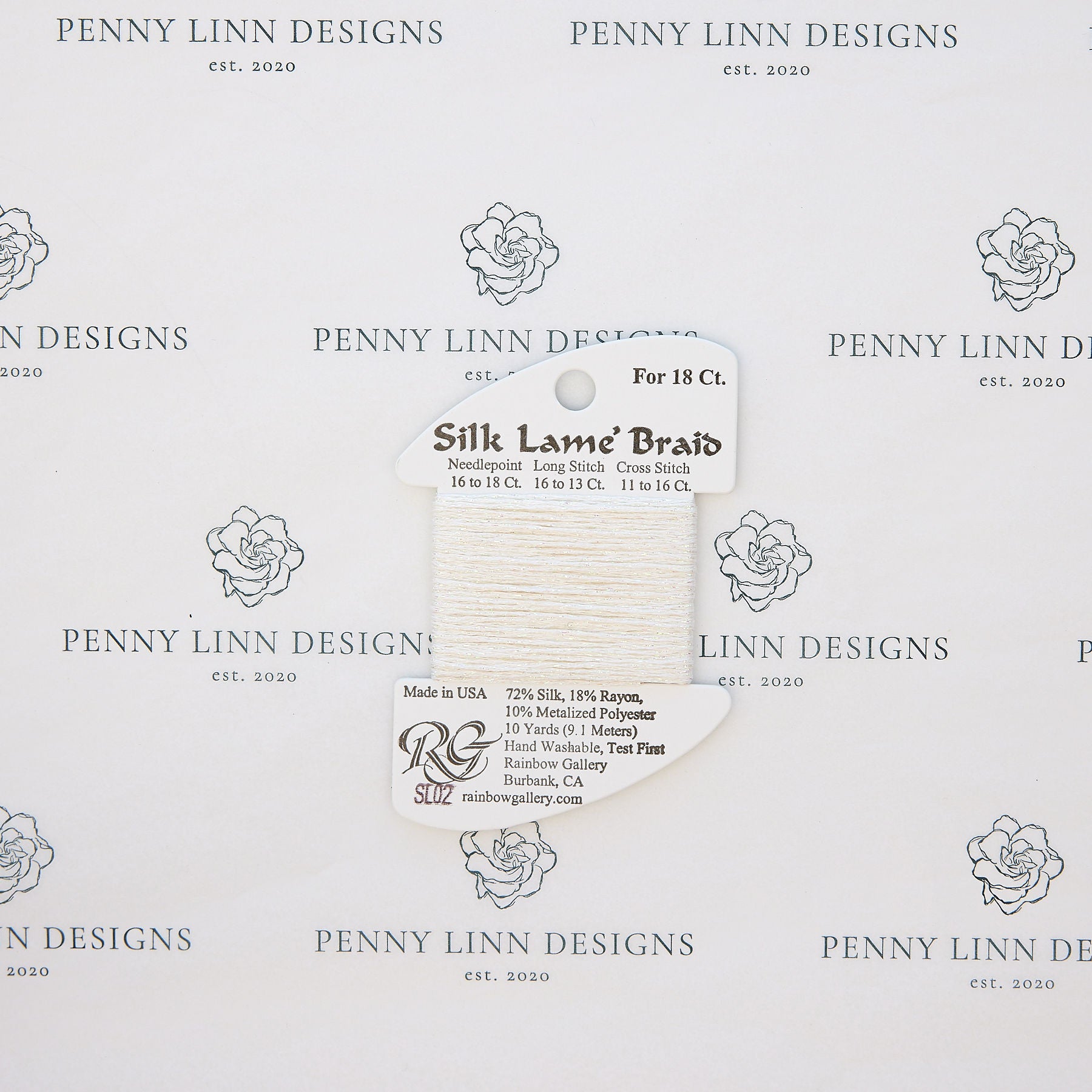 rainbow gallery silk lame braid plus thread needlepoint Penny Linn