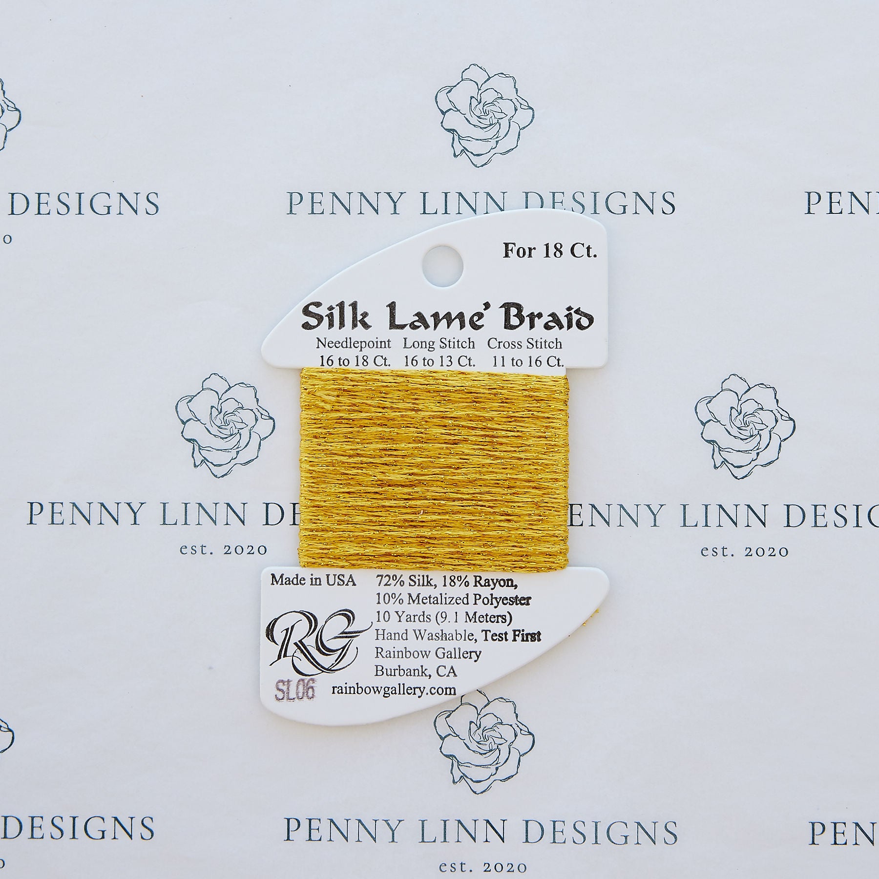 rainbow gallery silk lame braid plus thread needlepoint – Penny Linn