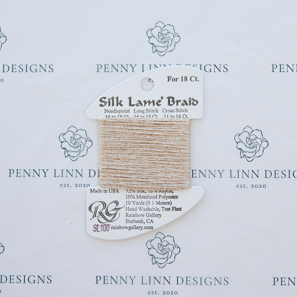 Silk Lamé Braid SL100 Sand