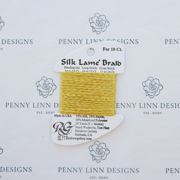 Silk Lamé Braid SL111 Chardonnay