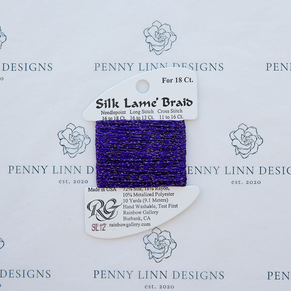 Silk Lamé Braid SL12 Purple