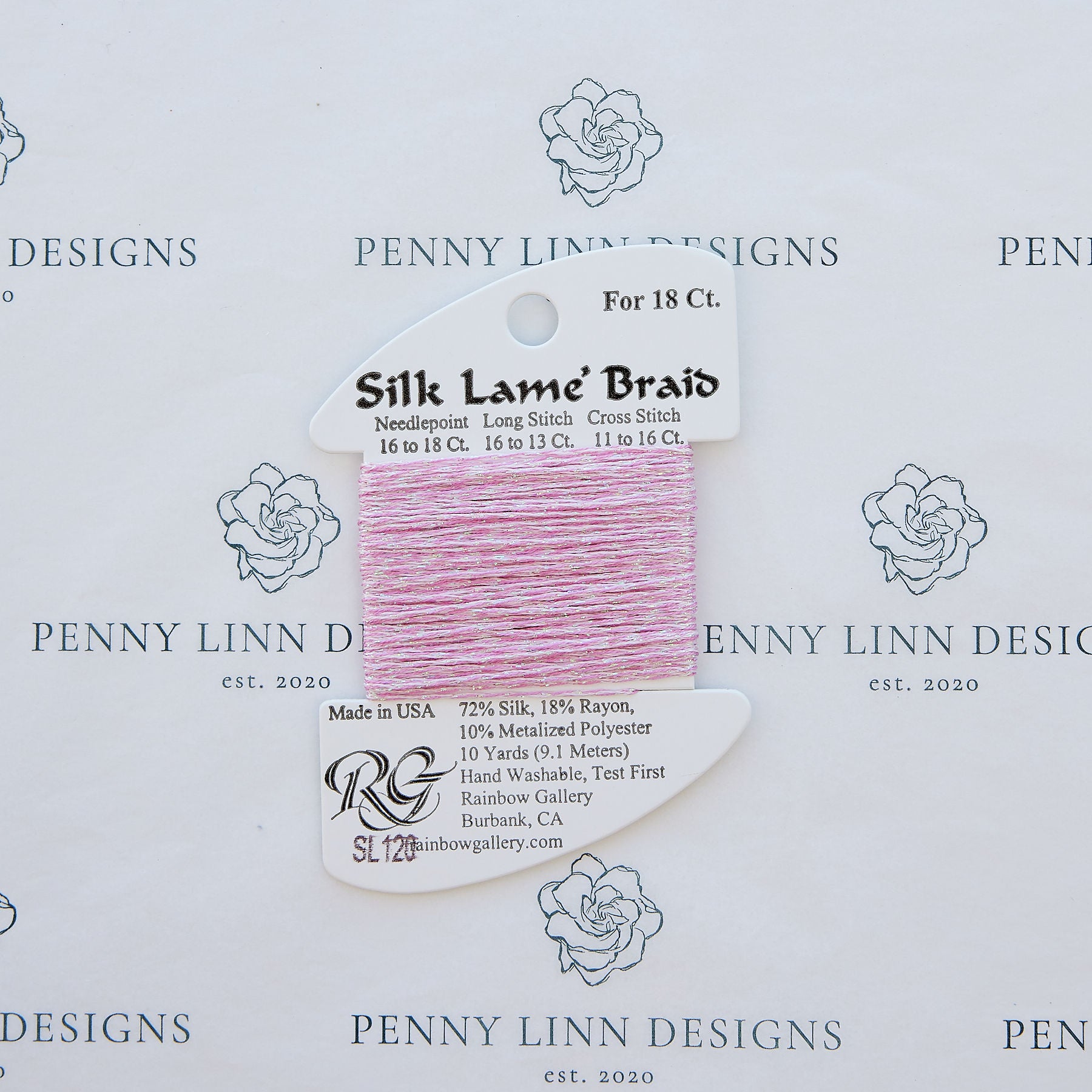 Silk Lamé Braid SL120 Lite Raspberry