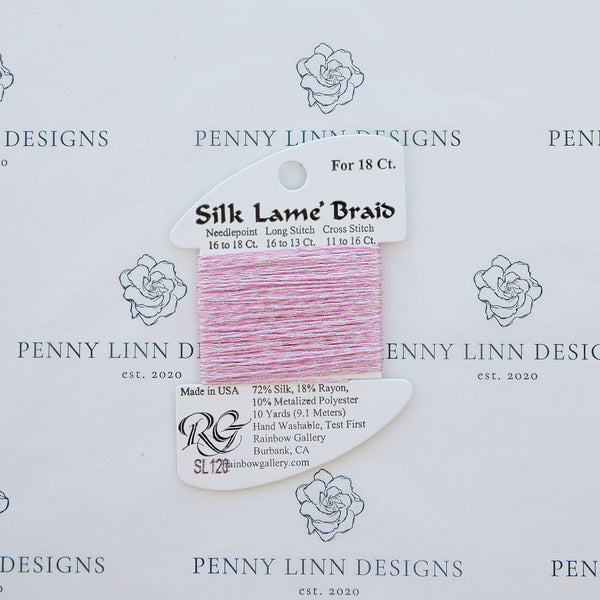 Silk Lamé Braid SL120 Lite Raspberry