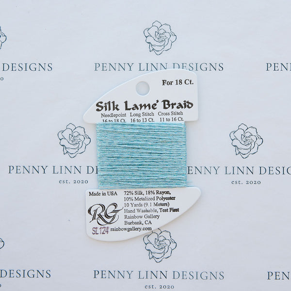 Silk Lamé Braid SL124 Blue Glow