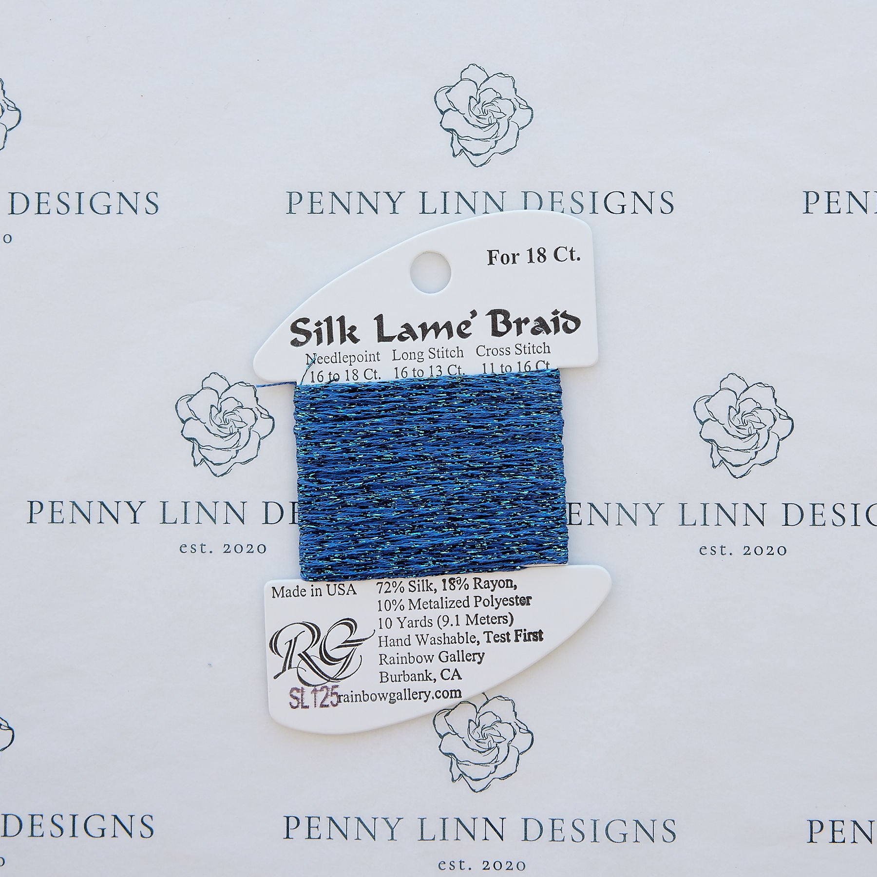 Silk Lamé Braid SL125 Denim