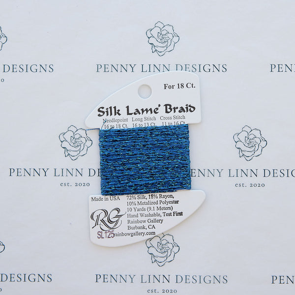 Silk Lamé Braid SL125 Denim