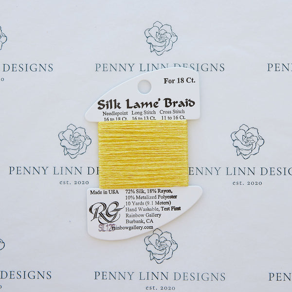 Silk Lamé Braid SL126 Canary Yellow