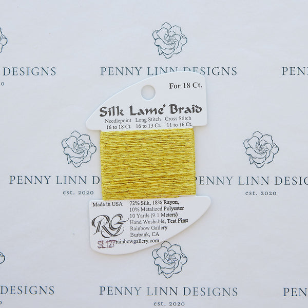 Silk Lamé Braid SL127 Golden Yarrow