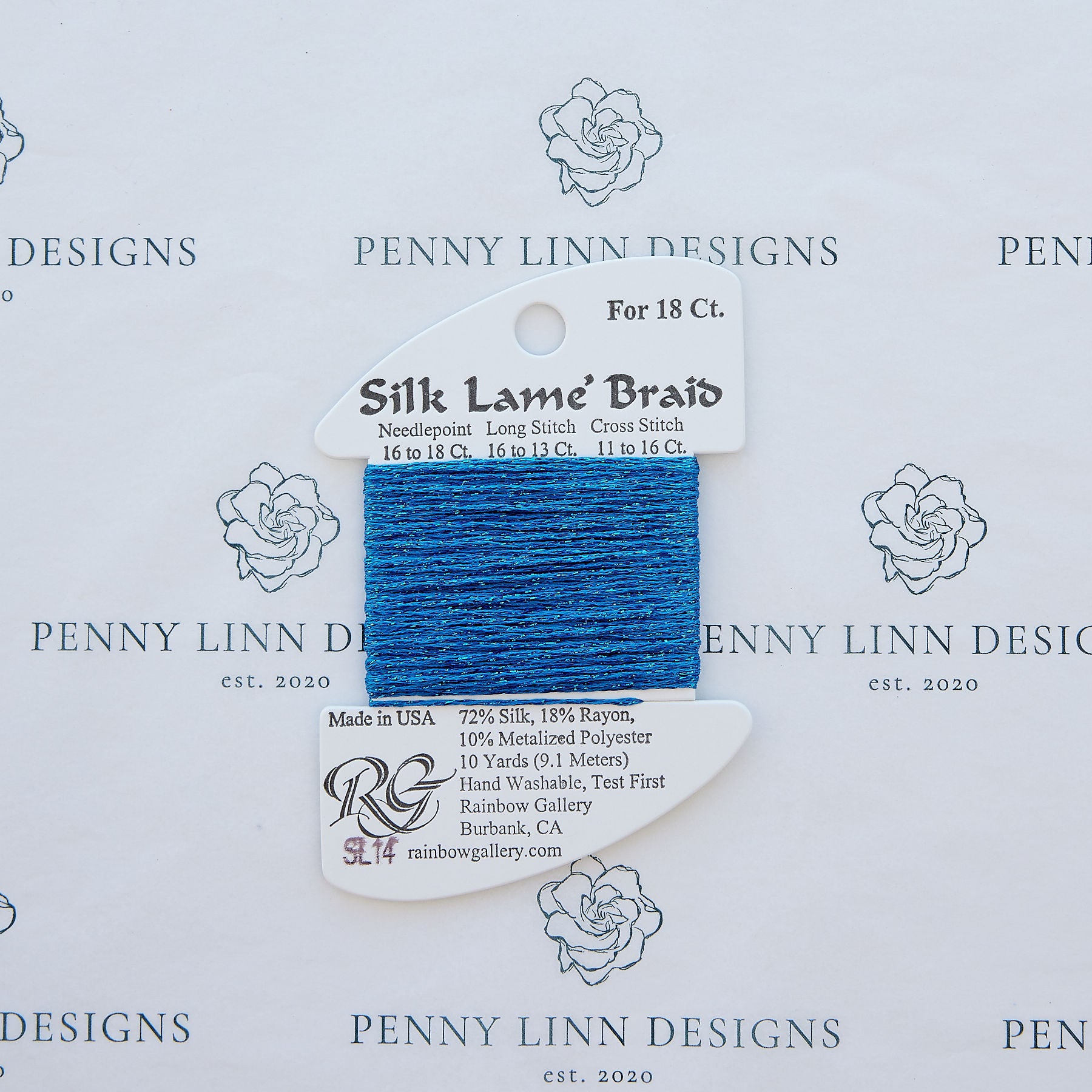 Silk Lamé Braid SL14 Blue