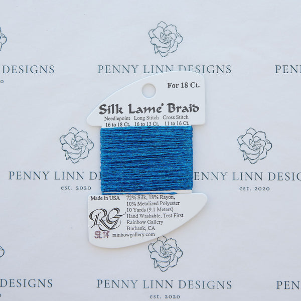 Silk Lamé Braid SL14 Blue