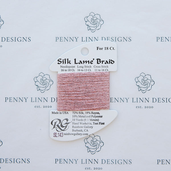 Silk Lamé Braid SL143 Cameo Pink