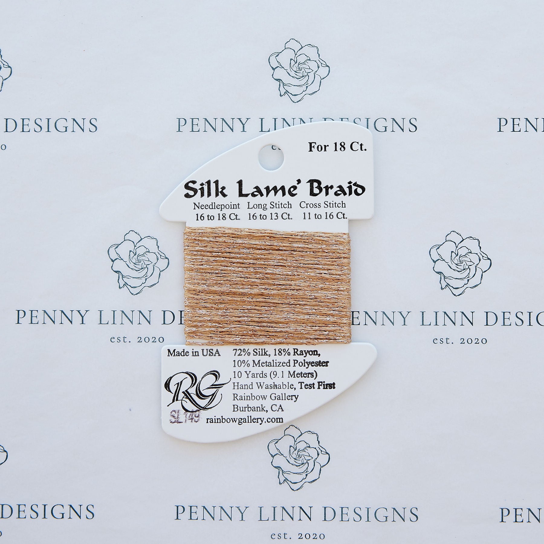 Silk Lamé Braid SL149 Desert Sand
