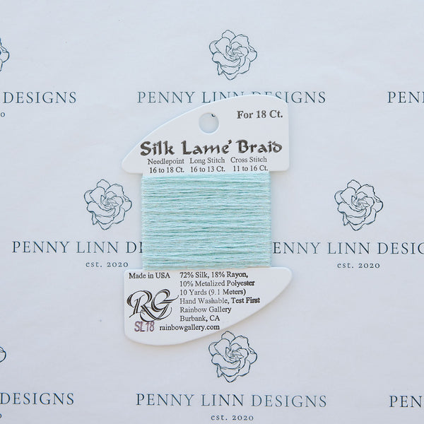 Silk Lamé Braid SL18 Surf Blue
