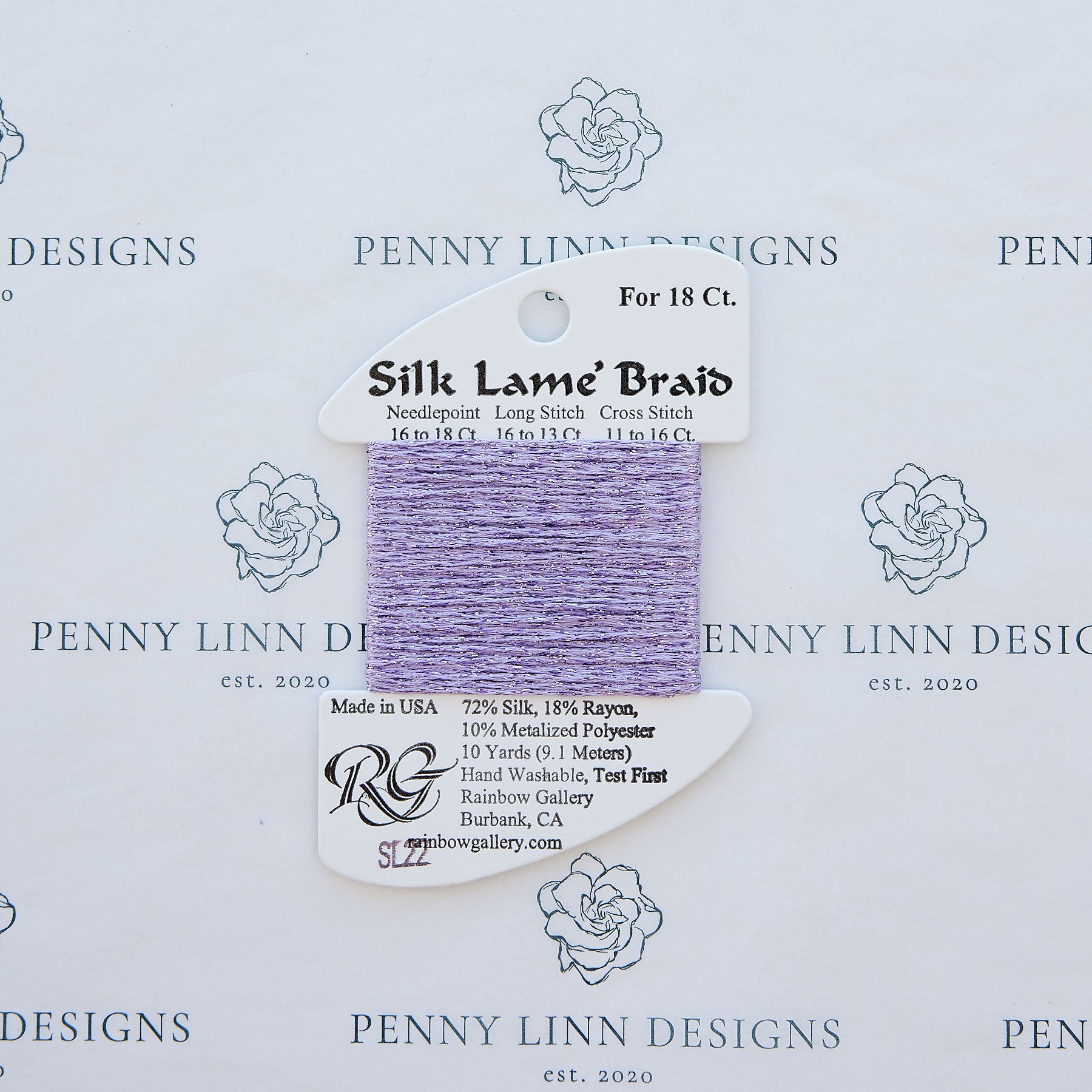 rainbow gallery silk lame braid plus thread needlepoint – Penny Linn