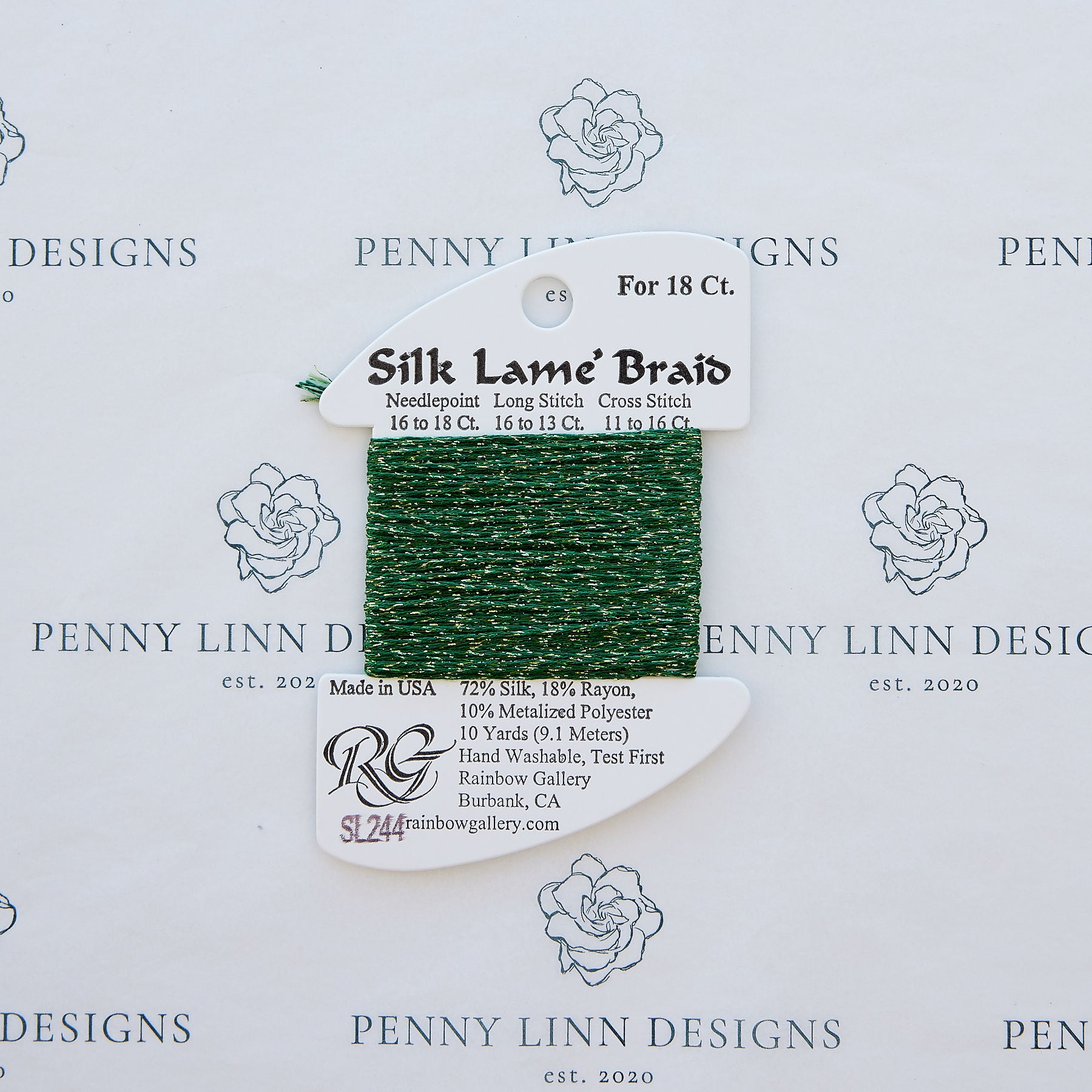 Silk Lamé SL244 Vineyard Green