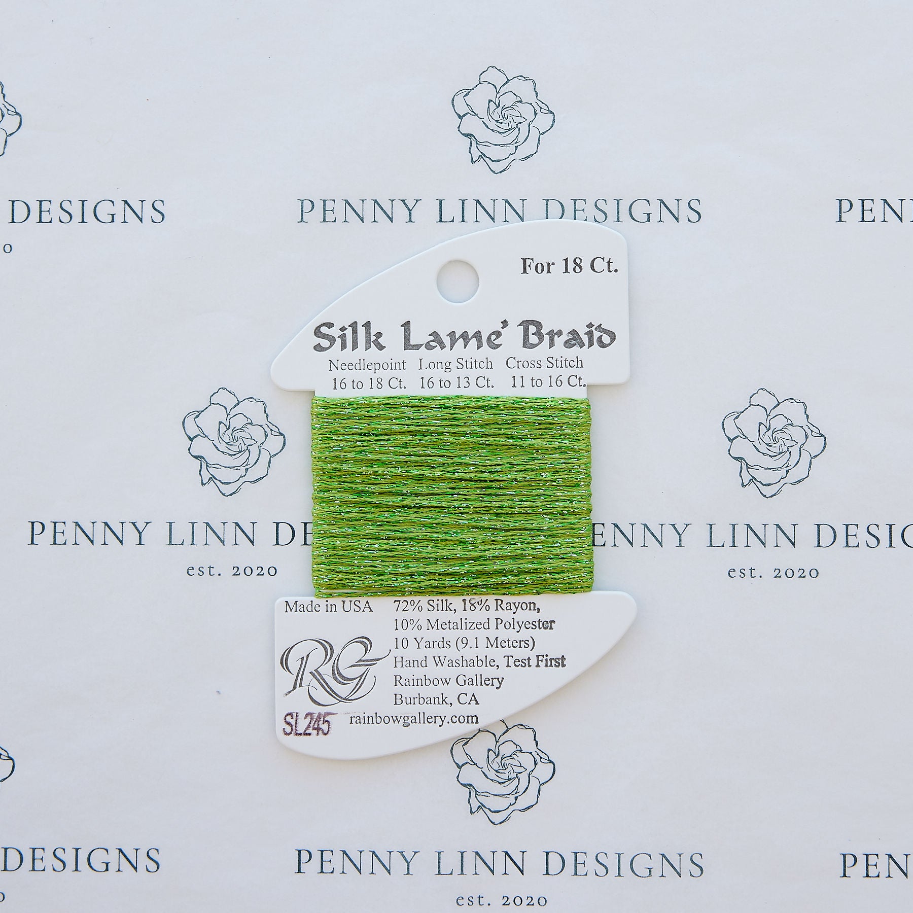 Silk Lamé SL245 Green Banana