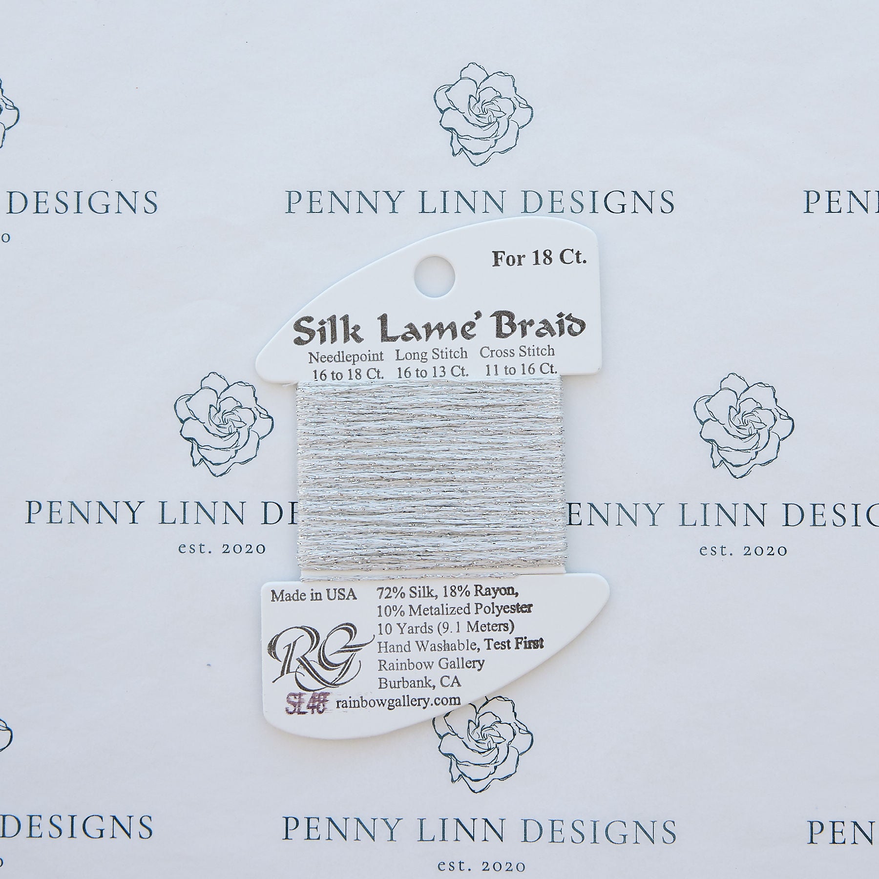 Silk Lamé Braid SL48 Silver