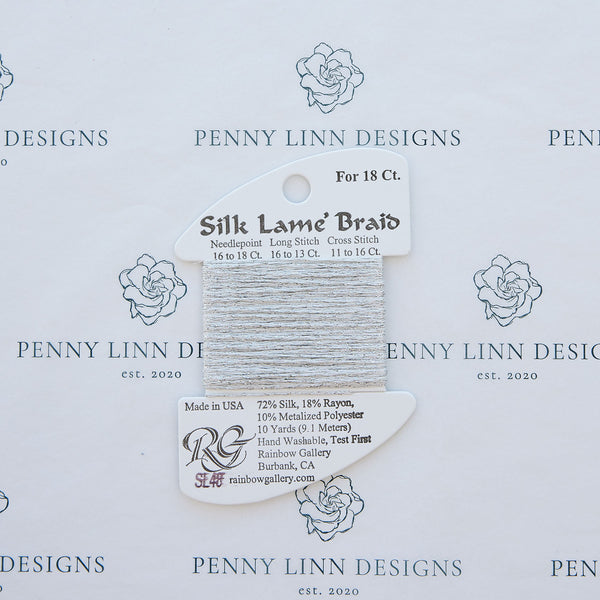 Silk Lamé Braid SL48 Silver