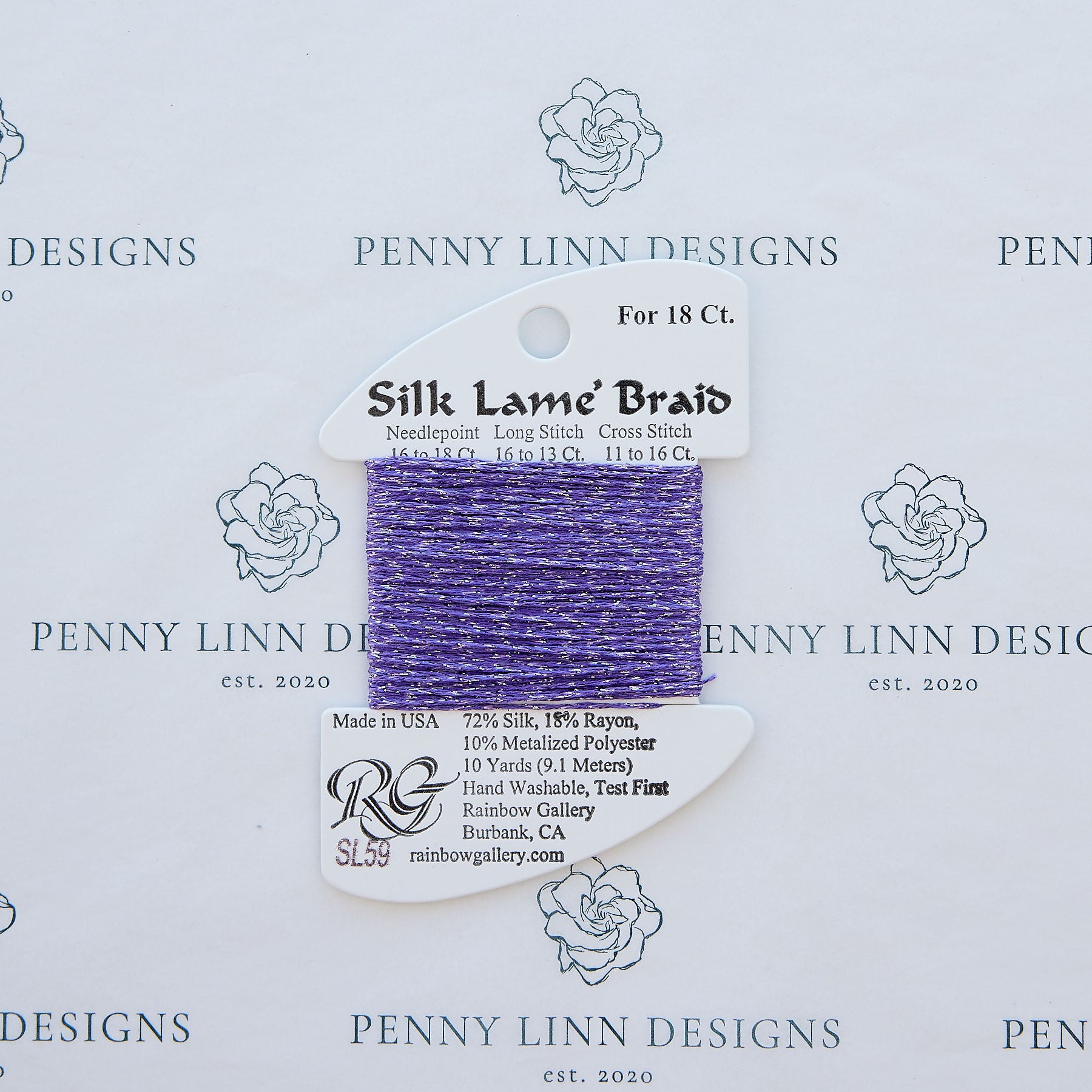 Silk Lamé Braid SL59 Lilac