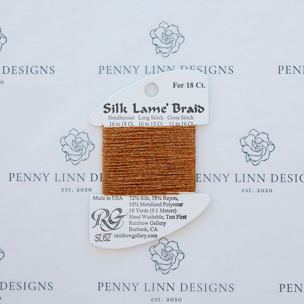 Silk Lamé Braid SL62 Dark Sand Gold