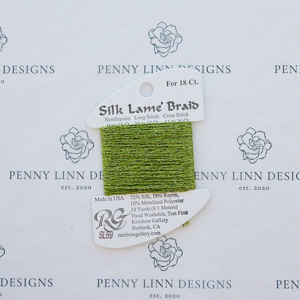 Silk Lamé Braid SL69 Medium Avocado