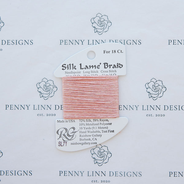 Silk Lamé Braid SL71 Peach