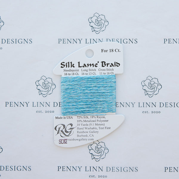 Silk Lamé Braid SL82 Lite China Blue
