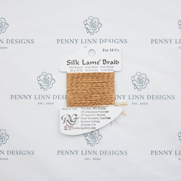 Silk Lamé Braid SL101 Honey Bronze