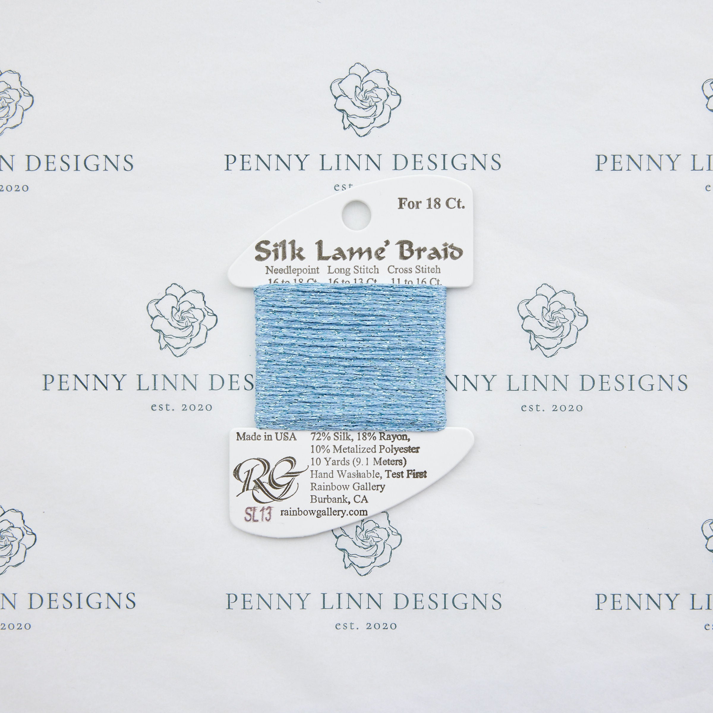 rainbow gallery silk lame braid plus thread needlepoint – Penny Linn