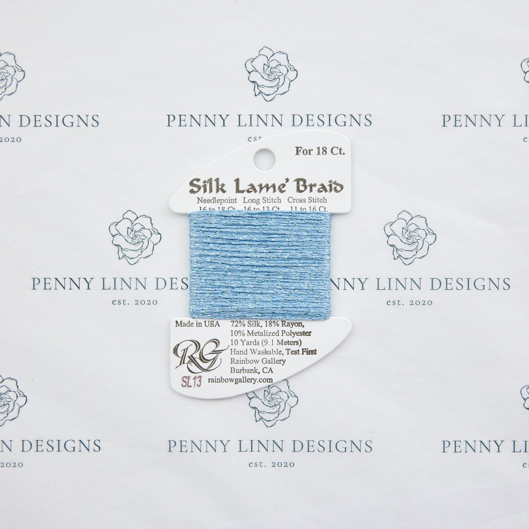 Silk Lamé Braid SL13 Sky Blue