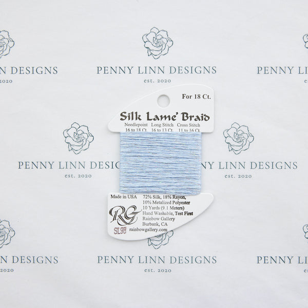 Silk Lamé Braid SL98 Pale Antique Blue