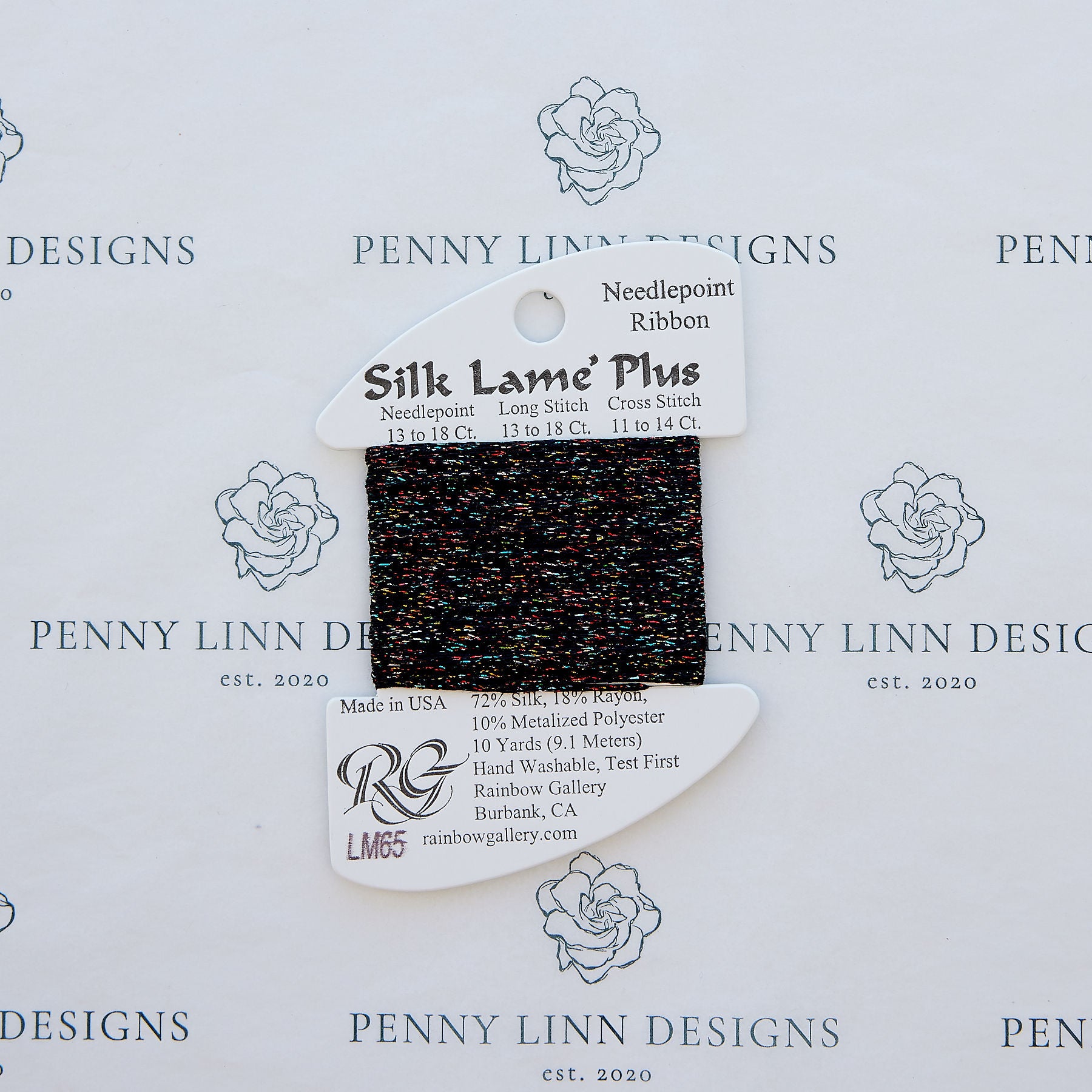 Silk Lamé Plus LM65 Black Sparkle