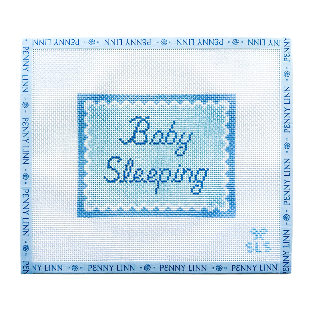 Baby Sleeping - Blue Squiggle