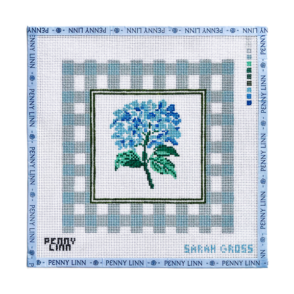Gingham Botanical - Hydrangea