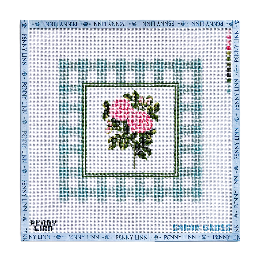 Gingham Botanical - Roses