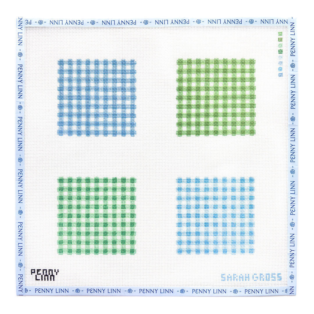 Gingham Coaster Set