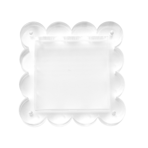 Scallop Acrylic Frame - 4"